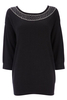 Black Gem Necklace Jumper