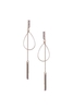 Delicate Rose Gold Drop Earrings,  Gold