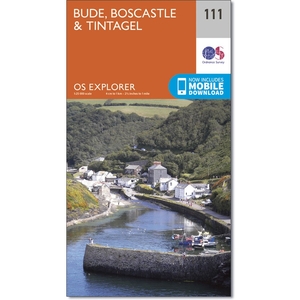 Map of Bude,  Boscastle & Tintagel
