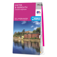 Map of Exeter & Sidmouth