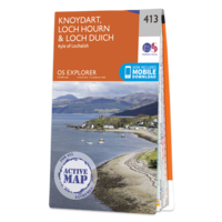 Map of Knoydart,  Loch Hourn & Loch Duich