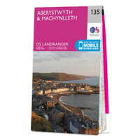 Ordnance Survey Map of Aberystwyth & Machynlleth