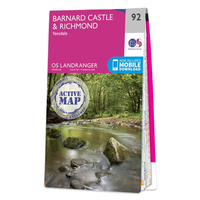 Ordnance Survey Map of Barnard Castle & Richmond