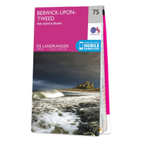 Ordnance Survey Map of Berwick-upon-Tweed,  Holy Island & Wooler