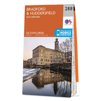 Ordnance Survey Map of Bradford & Huddersfield