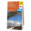 Ordnance Survey Map of Braemar,  Tomintoul & Glen Avon