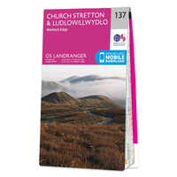 Ordnance Survey Map of Church Stretton & Ludlow