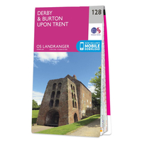 Ordnance Survey Map of Derby & Burton Upon Trent