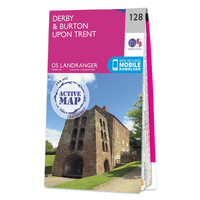 Ordnance Survey Map of Derby & Burton Upon Trent