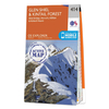 Ordnance Survey Map of Glen Shiel & Kintail Forest