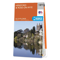Ordnance Survey Map of Hereford & Ross-on-Wye