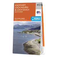 Ordnance Survey Map of Knoydart,  Loch Hourn & Loch Duich