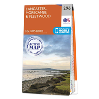 Ordnance Survey Map of Lancaster,  Morecambe & Fleetwood