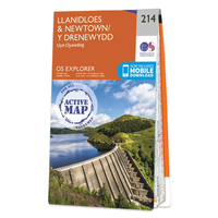 Ordnance Survey Map of Llanidloes & Newtown