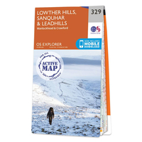 Ordnance Survey Map of Lowther Hills,  Sanquhar & Leadhills