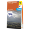 Ordnance Survey Map of North Pennines