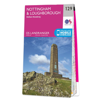 Ordnance Survey Map of Nottingham & Loughborough
