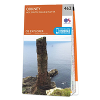 Ordnance Survey Map of Orkney - Hoy,  South Walls & Flotta