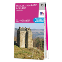 Ordnance Survey Map of Peebles,  Galashiels & Selkirk