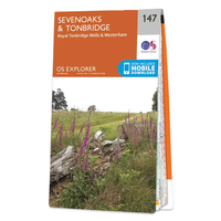 Ordnance Survey Map of Sevenoaks & Tonbridge