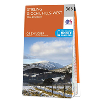Ordnance Survey Map of Stirling & Ochil Hills West