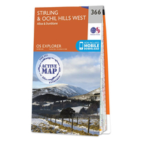 Ordnance Survey Map of Stirling & Ochil Hills West