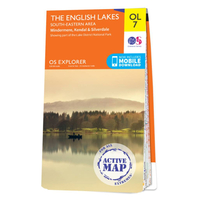 Ordnance Survey Map of The Lake District: South-eastern Area