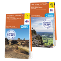 OS Explorer Peak District map set