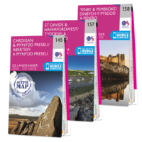 OS Landranger Pembrokeshire Coast map set