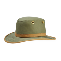 TWC7 Green Outback Waxed Cotton Hat