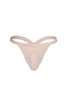 SUKREW Blossom Bubble Thong with Large Pouch - Beige/Sand Cotton L