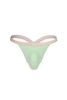 SUKREW Blossom Bubble Thong with Large Pouch - Green Cotton L