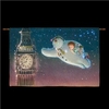 33 x 22 in Snowman and Snowdog Big Ben Wall Tapestry