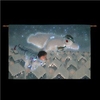 33 x 22 in Snowman and Snowdog Roof Top Tapestry