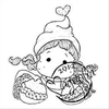 A Christmas Story Cling Stamp-Tilda With Lovikkamittens