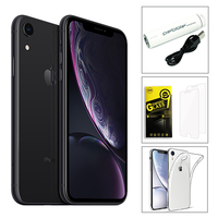 Apple iPhone XR 128GB - Black,  White,  Red or Blue with Accessory Bundle (Apple Certified Refurbished)