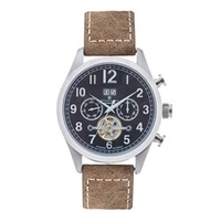 Constantin Weisz Automatic Watch with Genuine Leather Strap with Contrast Stitching