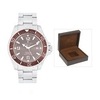 Constantin Weisz Gents Automatic Divers Watch with Unidirectional Bezel and Stainless Steel Bracelet with Bonus 1 Slot Box