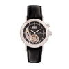 Constantin Weisz Gents Automatic Watch Open Heart Watch with Genuine Leather Strap