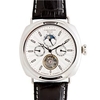 Constantin Weisz Gents Automatic Watch with Textured Dial,  Open Movement,  Date,  Day Indication and Leather Strap