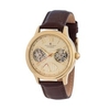 Constantin Weisz Gents Automatic Watch with Twin Open Heart,  Power Reserve and Genuine Leather Strap