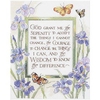 God Grant Me Serenity Stamped Cross Stitch Kit-11"X14"