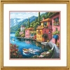 Gold Counted Cross Stitch Lakeside Village by Dimensions