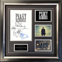 Peaky Blinders Framed TV Script & Photo Display Signed by 5 of the Cast