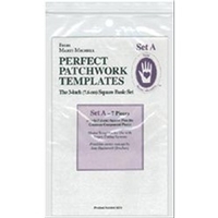 Perfect Patchwork Template-Set A - 3" Basic Square Set 7/Pkg