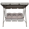 Quest Elite Naples Pro 3-Seater Swing with Adjustable Canopy and Removable Cushions
