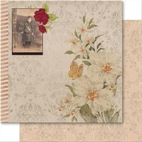 Ruby Rock-It Eklectique Collection - 10 x Sheets of 12x12ins Double-Sided Scrapbooking Paper - Lily