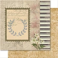 Ruby Rock-It Eklectique Collection - 10 x Sheets of 12x12ins Double-Sided Scrapbooking Paper - Time