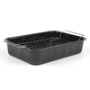 Russell Hobbs Romano Vitreous 34cm Enamel Roaster and Rack - Black