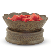 Rustic Brown Candle Warmer 2-in-1 Classic Warmer & Dish